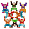 Cots and Cuddles 12pc Wooden Monkey Balancing Stacking Toy for Kids - CNCWoodenMonkeyBalance