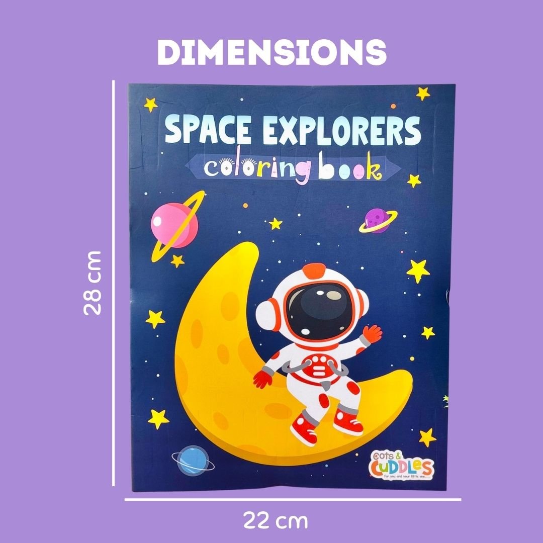 Cots and Cuddles Astro & Superhero Design Colouring Books for Kids - CNCAstro&SHeroColouringBook