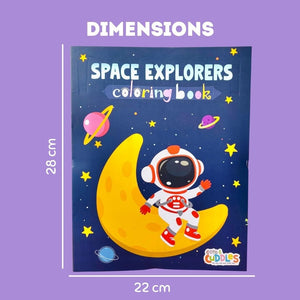 Cots and Cuddles Astro & Superhero Design Colouring Books for Kids - CNCAstro&SHeroColouringBook