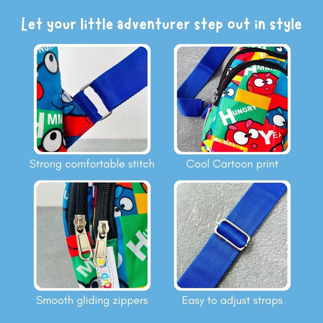 Cots and Cuddles Cartoon Print Crossbody Bag - 1pcCartoonCrossbodyBag