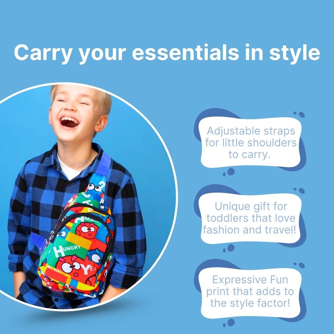 Cots and Cuddles Cartoon Print Crossbody Bag - 1pcCartoonCrossbodyBag