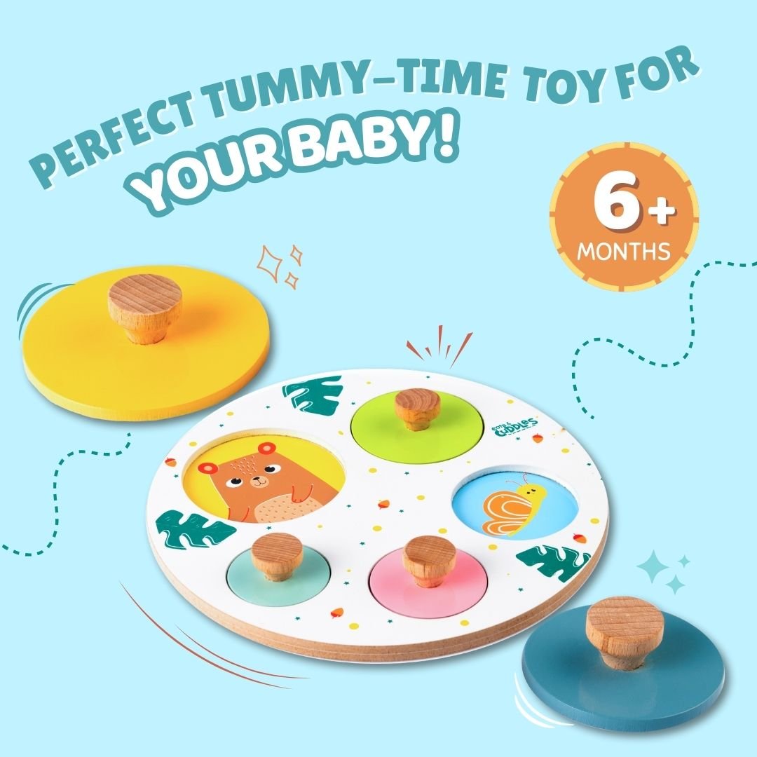Cots and Cuddles Cute Wooden Peekaboo Board for Kids - CNCWoodenPeekabooBoard