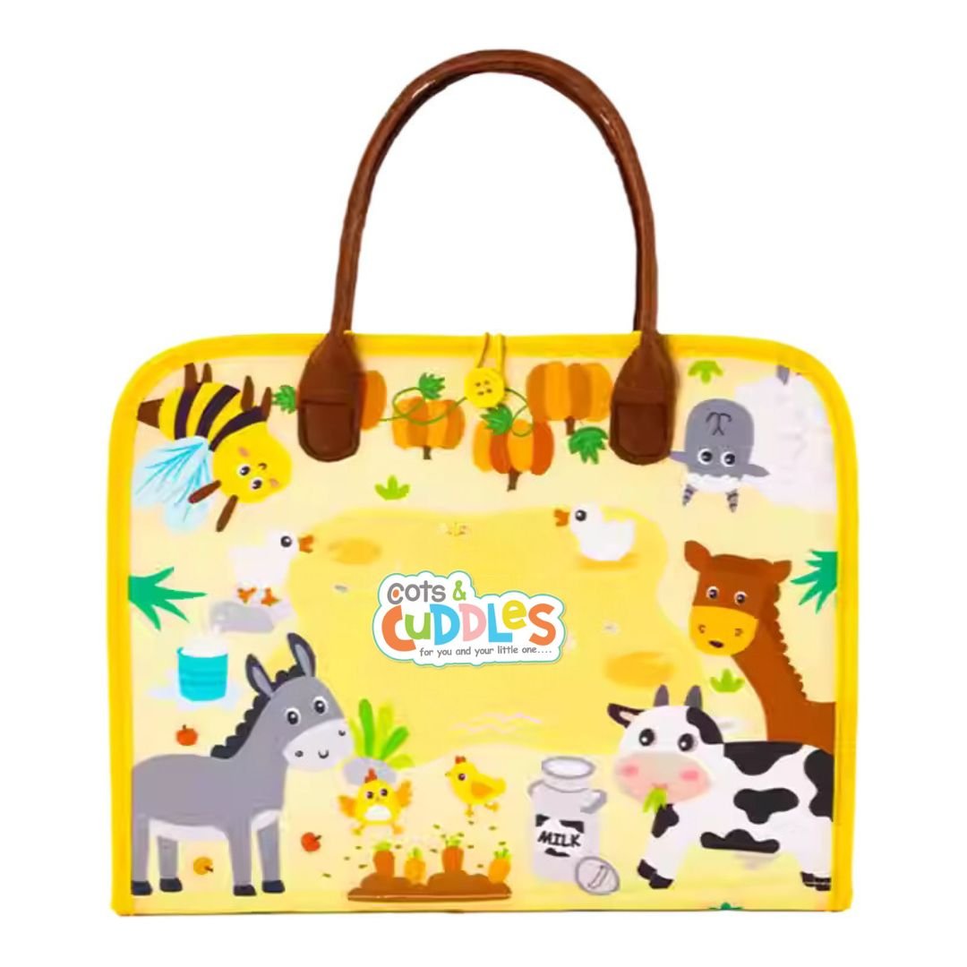 Cots and Cuddles Felt Activity Book Farm - CNC Felt Activity Book Farm