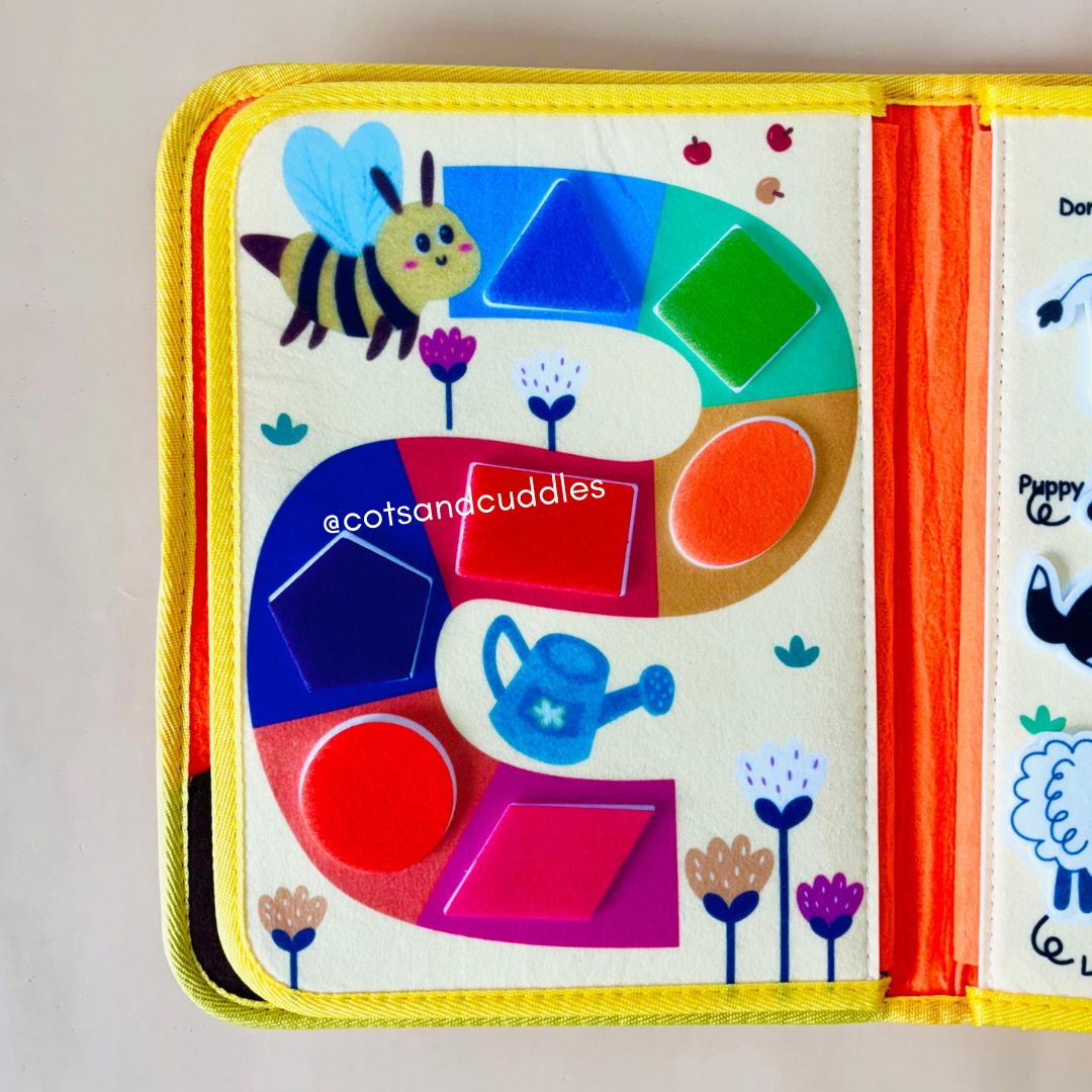 Cots and Cuddles Felt Activity Book Farm - CNC Felt Activity Book Farm
