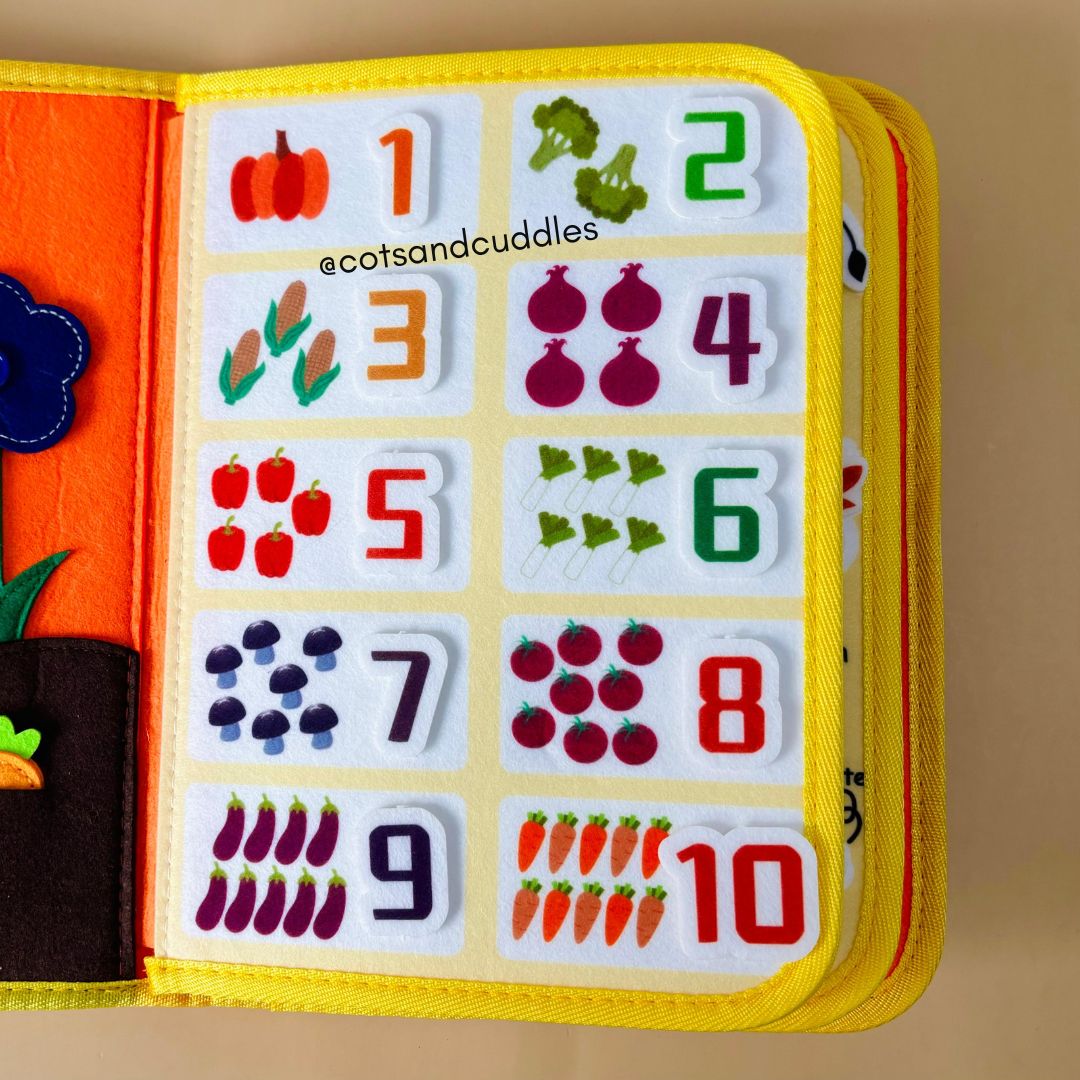 Cots and Cuddles Felt Activity Book Farm - CNC Felt Activity Book Farm