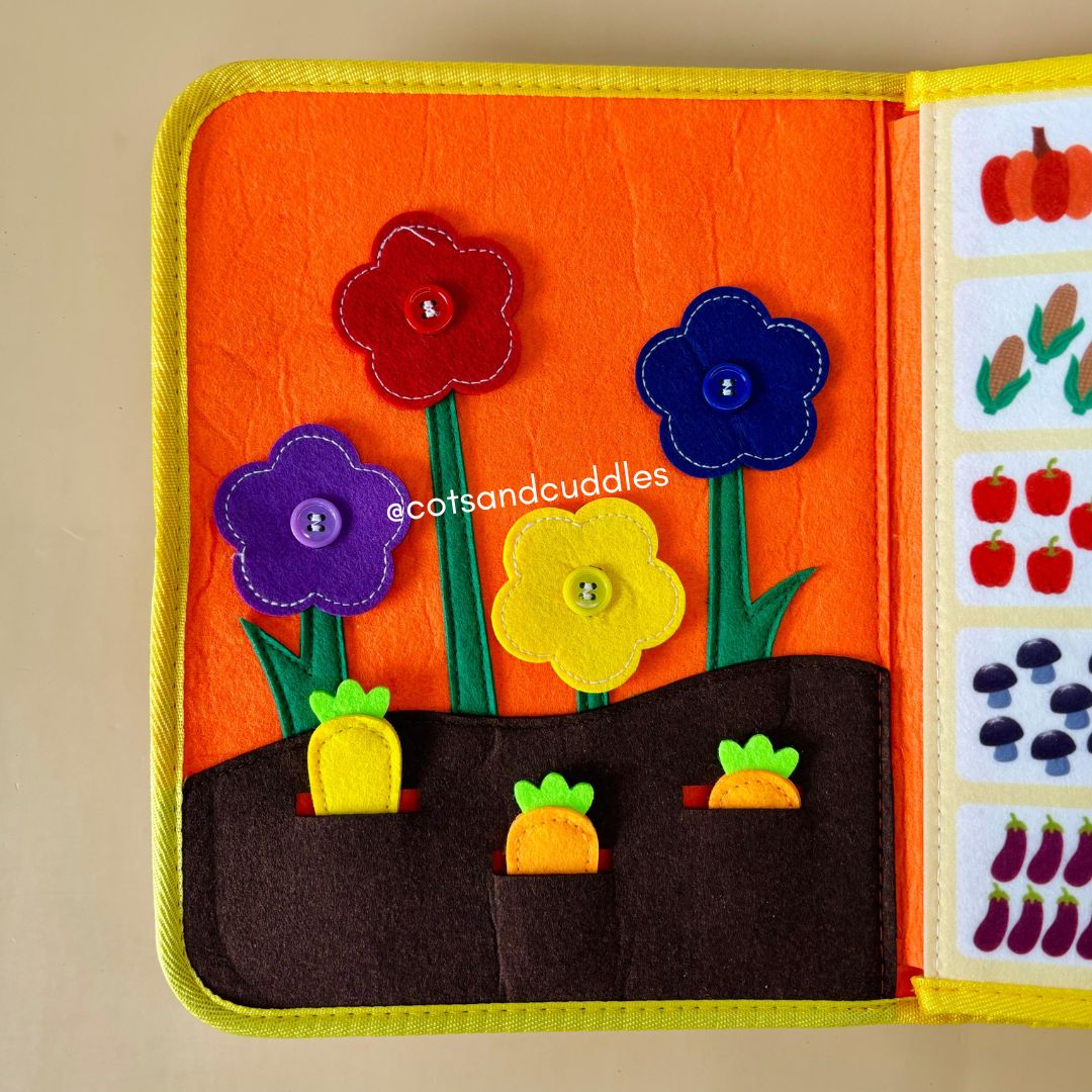 Cots and Cuddles Felt Activity Book Farm - CNC Felt Activity Book Farm
