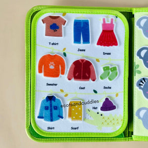 Cots and Cuddles Felt Activity Book Jungle - CNCFeltActivityBookJungle