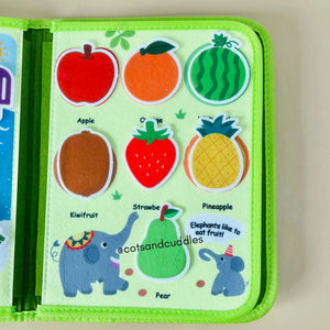 Cots and Cuddles Felt Activity Book Jungle - CNCFeltActivityBookJungle