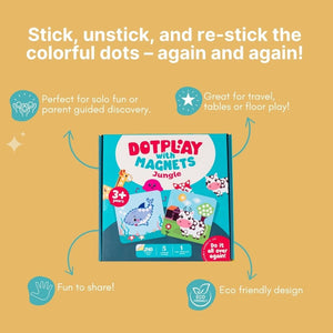 Cots and Cuddles Jungle Theme Magnetic Dot Play Activity Game for Kids - CNCDotPlayMagnetJungle