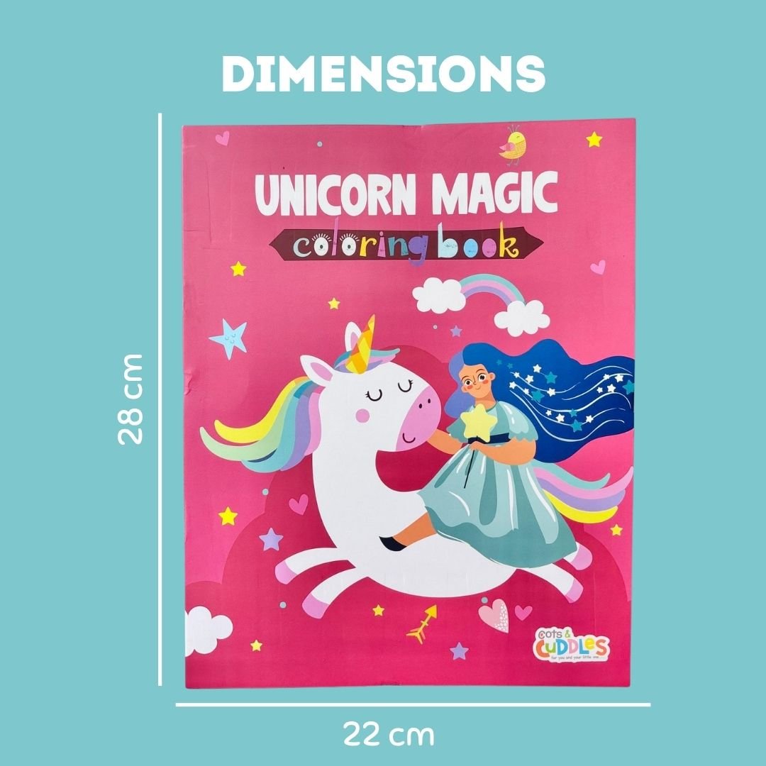 Cots and Cuddles Mermaid & Unicorn Design Colouring Books for Kids - CNCColorBookUnicorn&Mermaid