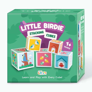 Cots and Cuddles Nature Birds Theme 5 Layer Stacking Cube for Kids Age 1+ - CNC Stacking Cube