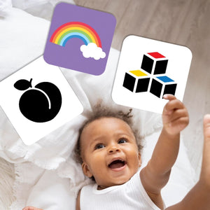 Cots and Cuddles Tiny Vision Flashcards for Kids Age 0 - 9 months Set of 3 - CNC Tiny Vision Flashcards Set of 3