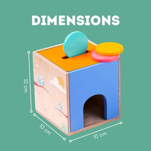 Cots and Cuddles Wooden 5 in 1 Activity Cube for Kids - CNCWooden5in1ActivityCube