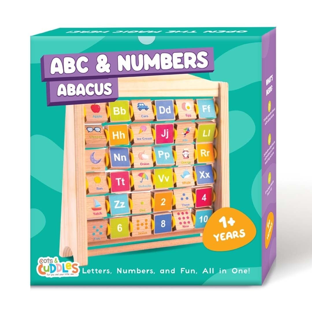 Cots and Cuddles Wooden Abacus Board for Kids - CNC Wooden Abacus