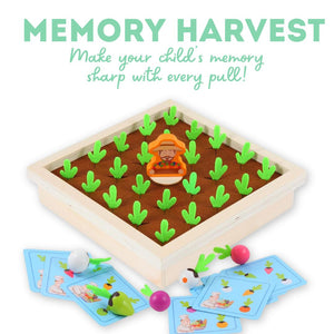 Cots and Cuddles Wooden Carrot & Reddish Farm Harvesting Game for Kids - CNCWoodenHarvestingGame