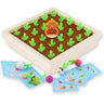 Cots and Cuddles Wooden Carrot & Reddish Farm Harvesting Game for Kids - CNCWoodenHarvestingGame