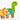 Cots and Cuddles Wooden Dino with Wheels Toy for Kids (Pack of 3) - CNCWoodenDinowithWheels