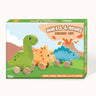 Cots and Cuddles Wooden Dino with Wheels Toy for Kids (Pack of 3) - CNCWoodenDinowithWheels