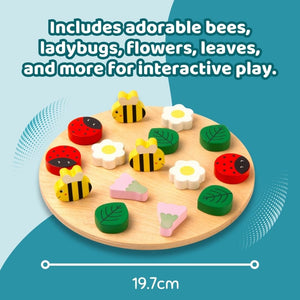 Cots and Cuddles Wooden Garden Friends Creative Pattern Play - CNCWoodenGardenFriends