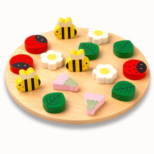 Cots and Cuddles Wooden Garden Friends Creative Pattern Play - CNCWoodenGardenFriends
