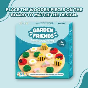 Cots and Cuddles Wooden Garden Friends Creative Pattern Play - CNCWoodenGardenFriends