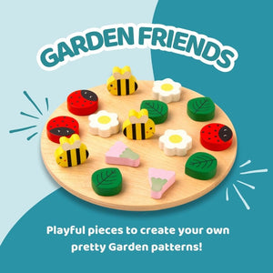 Cots and Cuddles Wooden Garden Friends Creative Pattern Play - CNCWoodenGardenFriends
