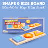 Cots and Cuddles Wooden Shape and Size Learning Board - CNCWoodenShapeandSize