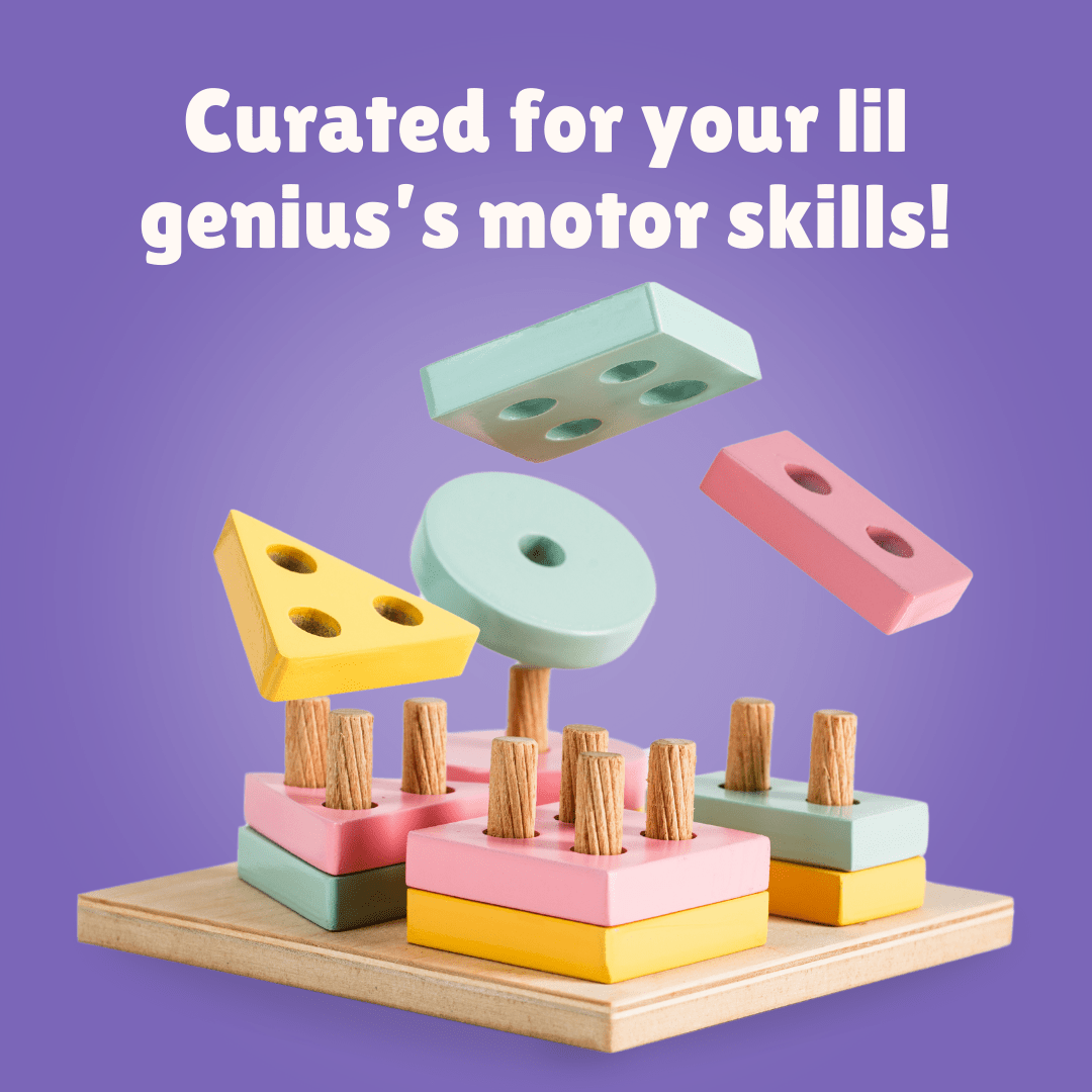 Cots and Cuddles Wooden Shape Sorter for Kids - CNC Wooden Shape Sorter