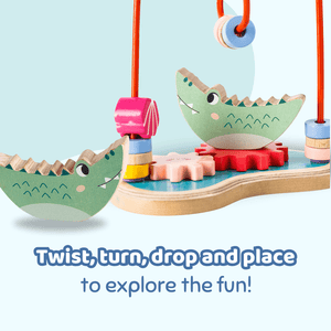 Cots and Cuddles Wooden Splash & Spin Gear and Maze Board - CNCSplash&SpinMazeBoard