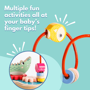 Cots and Cuddles Wooden Splash & Spin Gear and Maze Board - CNC Splash & Spin Maze Board