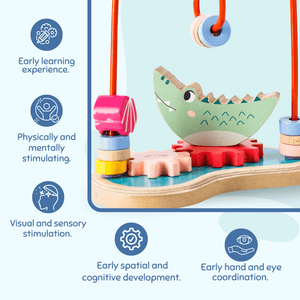 Cots and Cuddles Wooden Splash & Spin Gear and Maze Board - CNCSplash&SpinMazeBoard