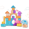 COTS & CUDDLES - Building Blocks - Cots & Cuddles 30pcs Wooden Building Blocks for Kids - CNCWooden30pcBuildingBlocks
