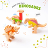 Cots & Cuddles Wooden Dino Magnetic Blocks 26pcs - CNCWoodenMagneticDinoBlocks