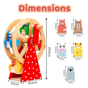 Cots & Cuddles Wooden Ferris Wheel Toy for Kids - CNCWoodenFerrisWheel
