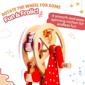 Cots & Cuddles Wooden Ferris Wheel Toy for Kids - CNCWoodenFerrisWheel