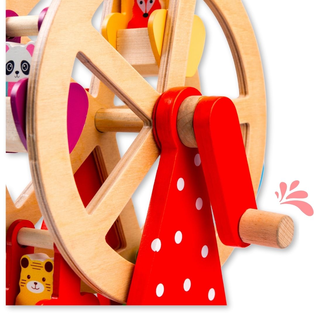Cots & Cuddles Wooden Ferris Wheel Toy for Kids - CNCWoodenFerrisWheel