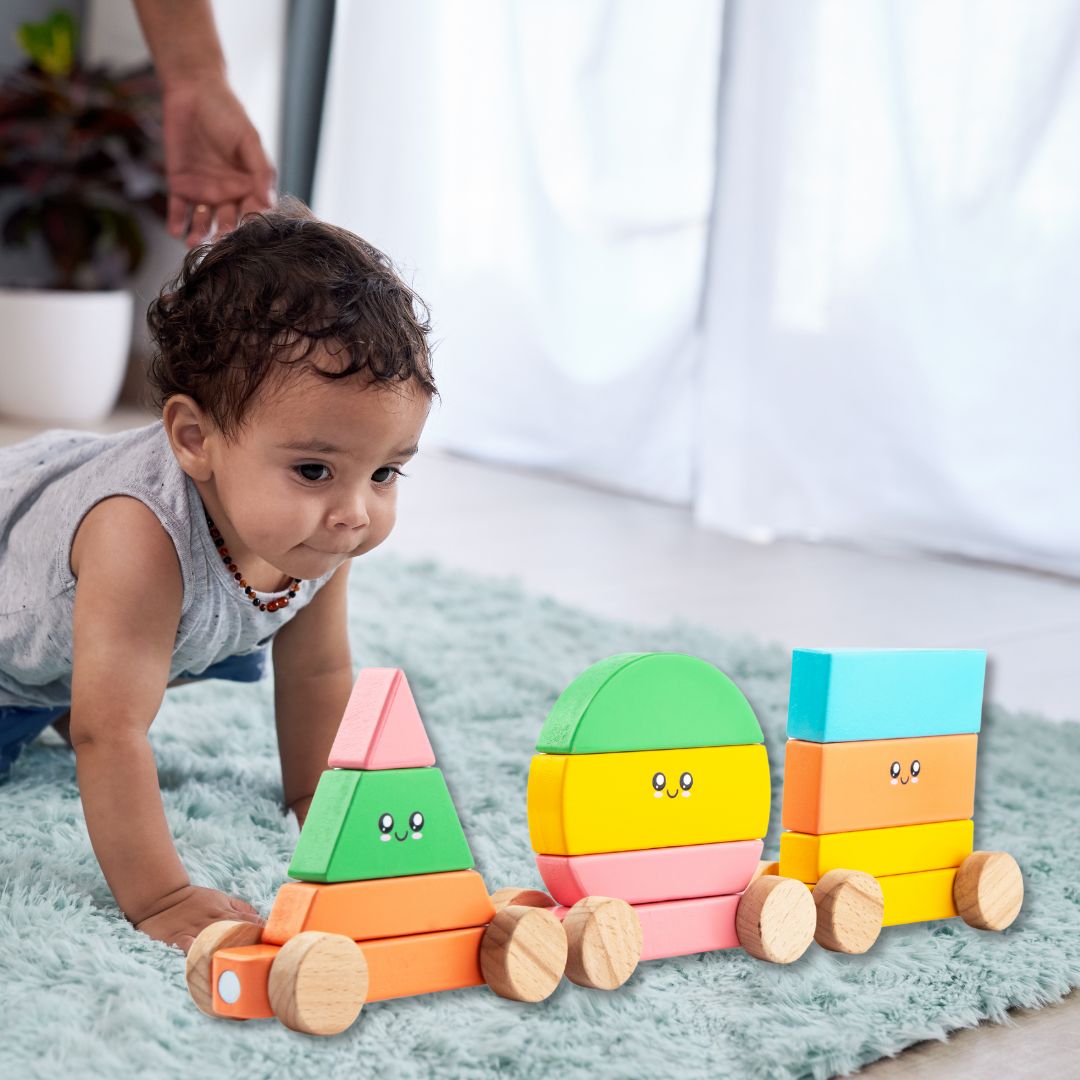 Cuddle Train Cots & Cuddles Wooden Magnetic Shapes Train for Kids ...