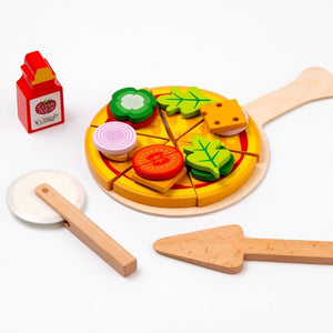 Cots & Cuddles Wooden Pizza Making Toy for Kids - CNCWoodenPizzaStation