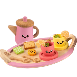 Cots & Cuddles Wooden Tea Party Set for Kids - CNCWoodenTeaPartySet