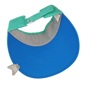 Cotton Blue Shark theme Visor Hat for Kids & Toddlers - 3 - 6 years Swim