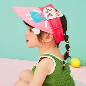 Cotton Pink Rabbit theme Visor Hat for Kids& Toddlers - 3 - 6 years Swim