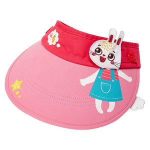 Cotton Pink Rabbit theme Visor Hat for Kids& Toddlers - 3 - 6 years Swim
