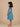 Cotton Sky Embroidered Dress - Blue Kids Casual Wear
