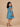 Cotton Sky Embroidered Dress - Blue Kids Casual Wear