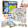 Craftopedia 4 In 1 Canvas Set - Robot | DIY Art and Craft Kit - CAN01T