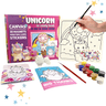Craftopedia 4 In 1 Canvas Set - Unicorns In Candyland | DIY Art and Craft Kit - CAN03T