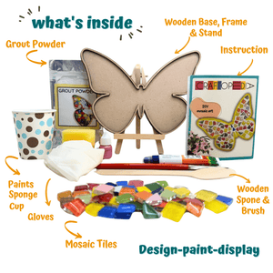 Craftopedia DIY Mosaic Art Kit - Butterfly - MOS1P