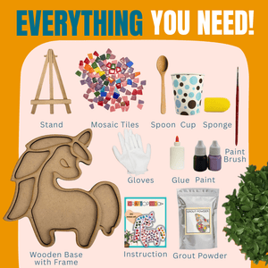Craftopedia DIY Mosaic Art Kit - Unicorn - MOS5P
