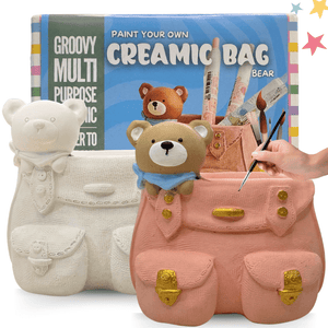 Craftopedia Lets Paint ceramic bag vase - Bear - CR12P