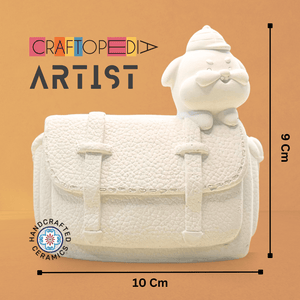 Craftopedia Lets Paint ceramic bag vase - Puppy - CR11P
